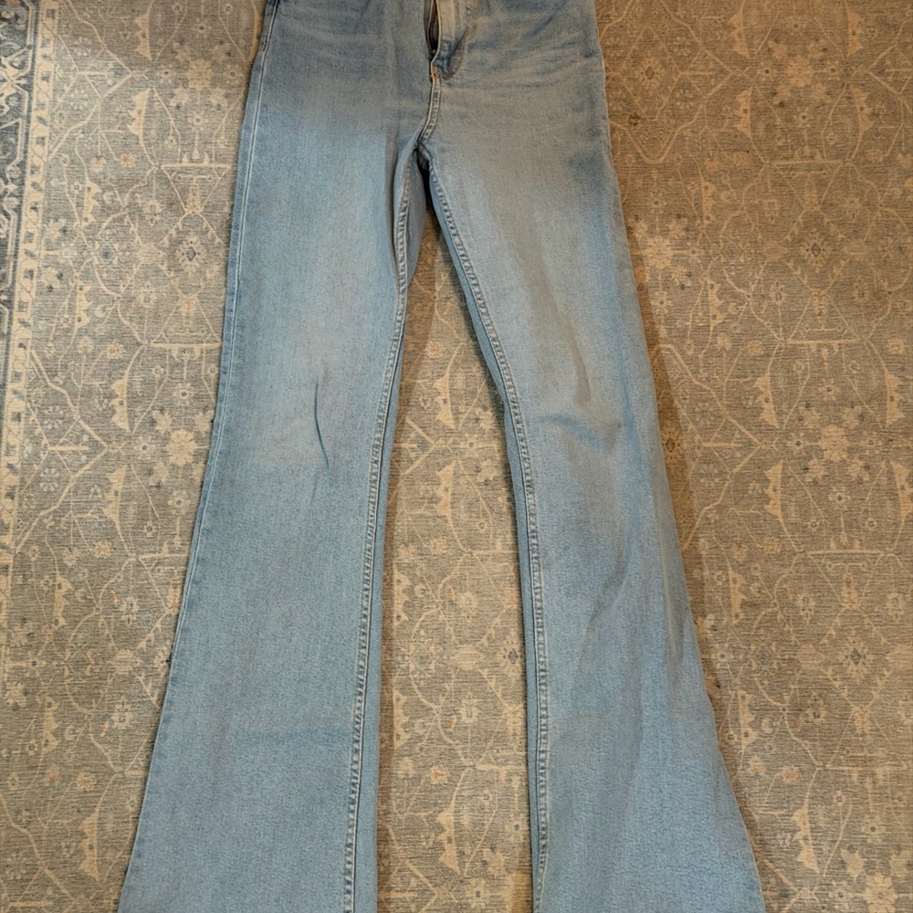 Zara Light Blue Flare Jeans